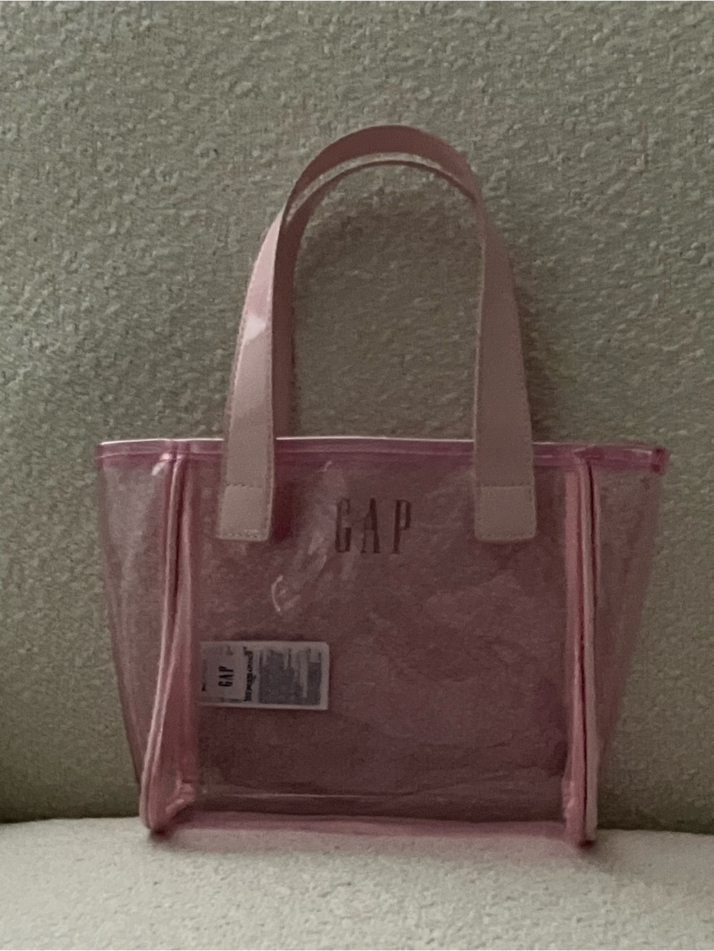 Gap Pink Jelly Logo Mini Tote Bag - NWOT
